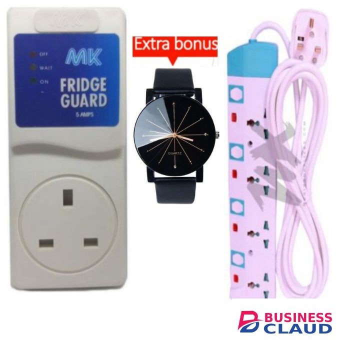 MK Fridge Guard + Free 4 Way Power Extension, Watch.