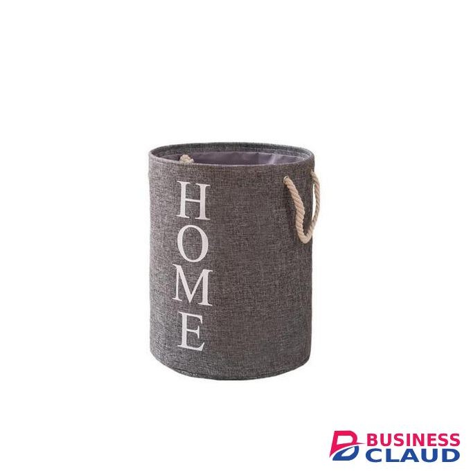 Round Cotton Linen Laundry Basket