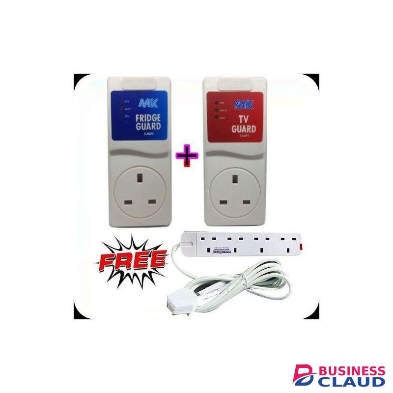 Mk Electric Fridge Guard+ TV Guard +Free 4 Way Extension