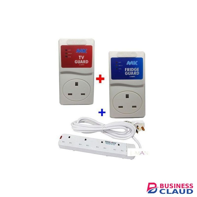 MK Extension Surge Protector // Fridgeguard + TV Guard + 4 Way Extension Cable