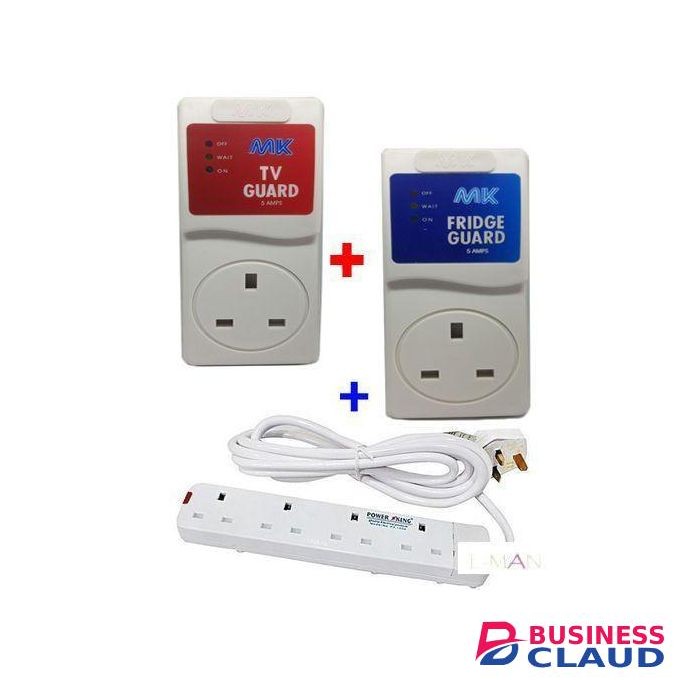 MK Extension Surge Protector // Fridgeguard + TV Guard + 4 Way Extension Cable