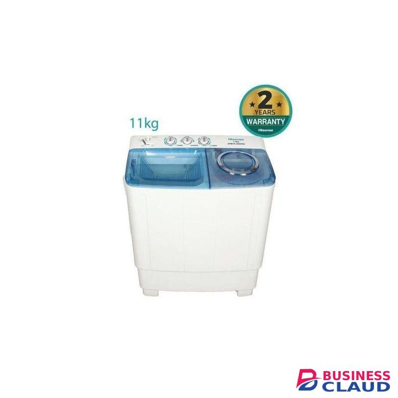 Hisense 11Kgs Twin Tub Top Load Washing Machine