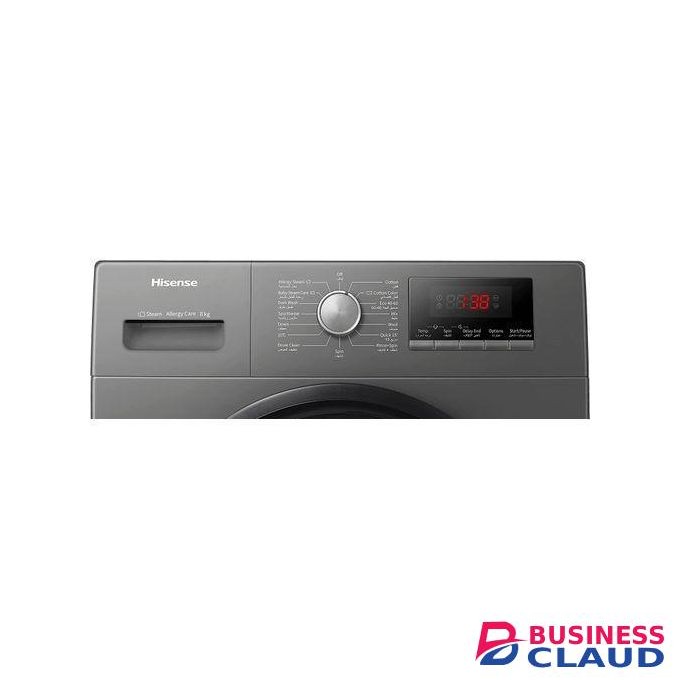 Hisense 7Kg Front Load Washing Machine, Silver (2YRs WRTY)