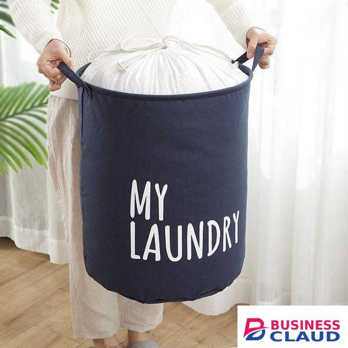 Collapsible Waterproof Canvas Laundry Basket Toy Bucket Organizer