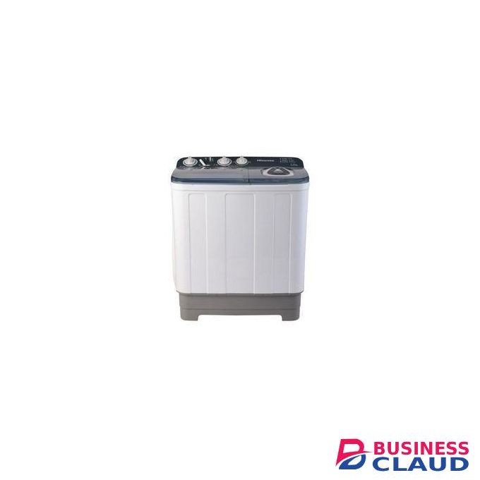 Hisense Twin-Tub All In One Top Load Washing Machine Semi Automatic, Low Noise Operation - 7Kg (2 YEARS WARRANTY)