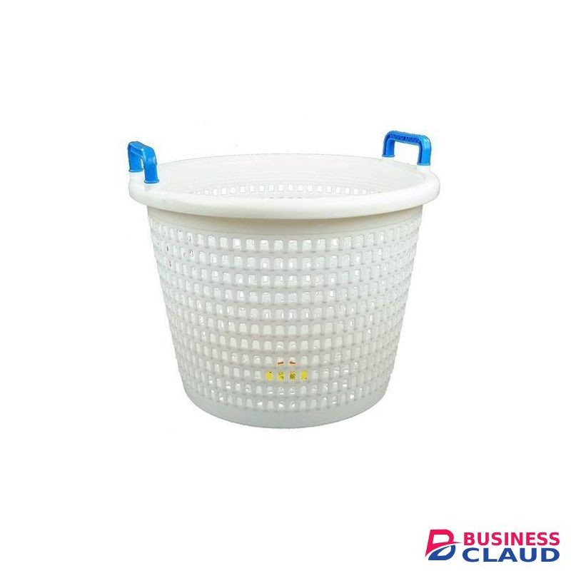 Heavy Duty Wide Laundry Basket Toy Storage Organizer Basket (Black Handles)