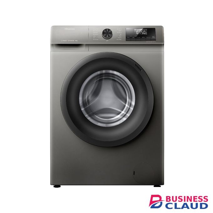 Hisense 9Kgs Front Load Full Automatic Washing Machine - Silver