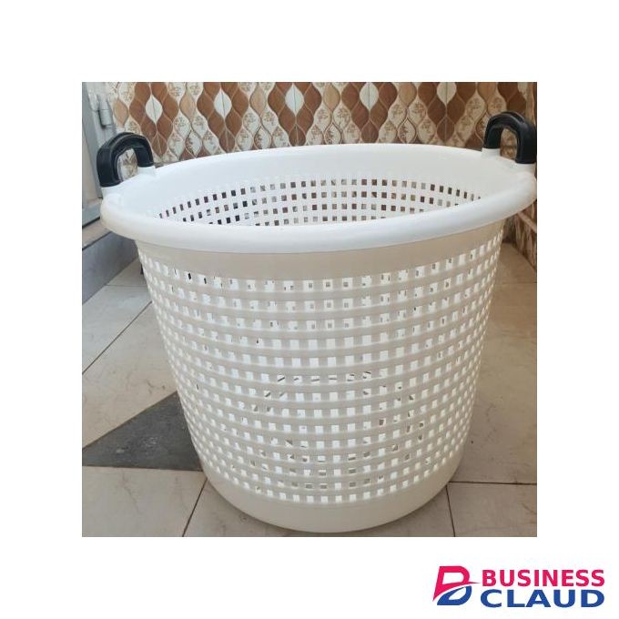 Heavy Duty Wide Laundry Basket Toy Storage Organizer(Black Handles)