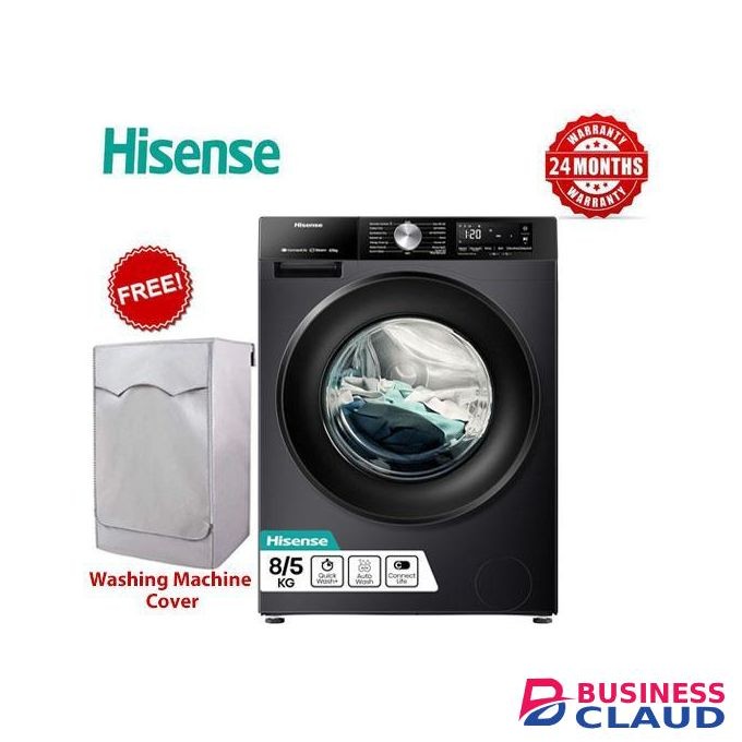 Hisense 8KG Front Load Washing Machine with Dryer+FREE COVER