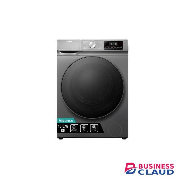 Hisense 10.5/6KG Washing Machine 10.5Kg Washer & 6Kg Dryer (2YRs WRTY), FREE GIFT