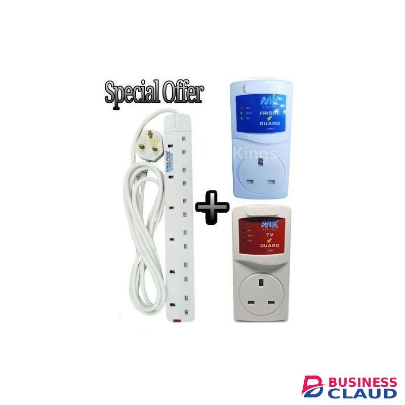 MK BEST TV Guard For SMART TV + FRIDGE Guard + A FREE 6 Heavy Duty Way Extension Cable.