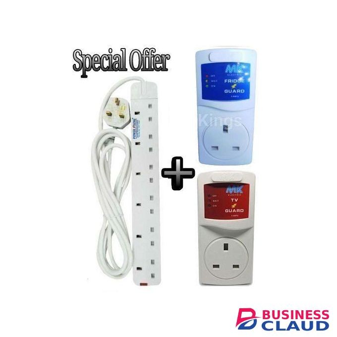 MK BEST TV Guard For SMART TV + FRIDGE Guard + A FREE 6 Heavy Duty Way Extension Cable.