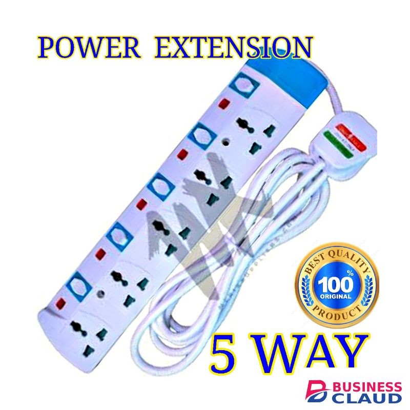 Power King BEST Universal 5 Way Power Extension For Hisense Twin Tub Washing Machine