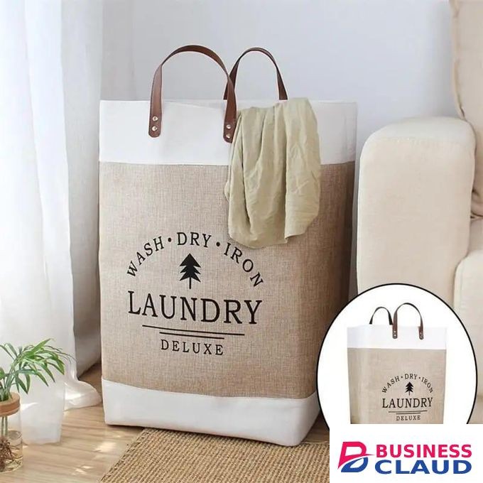 Deluxe Wash Dry Iron Laundry Basket Hamper with Handles