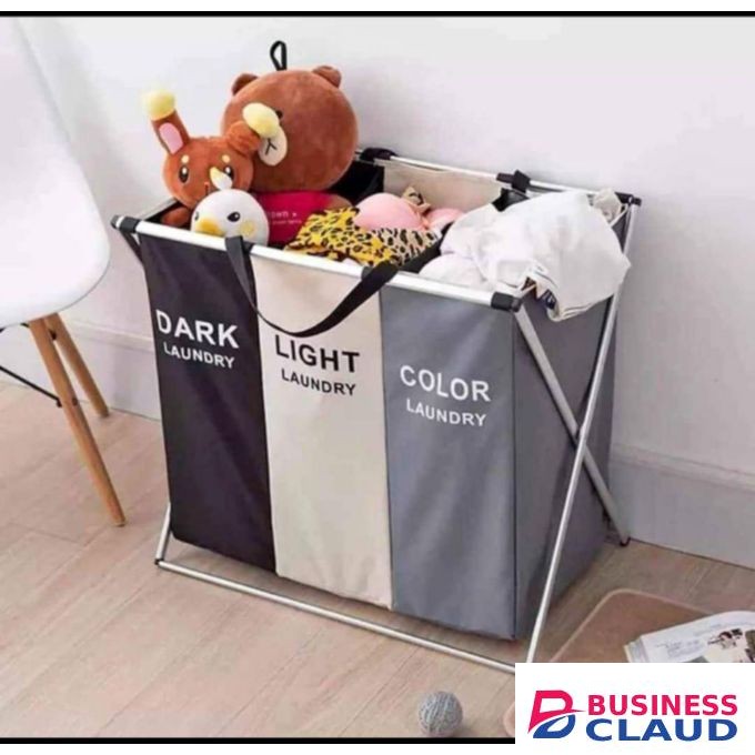 3 Compartment Laundry Basket