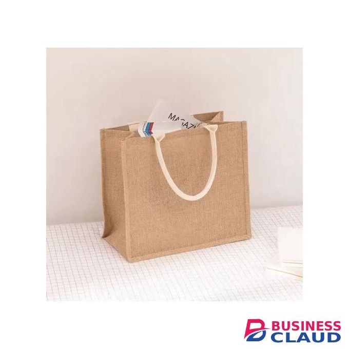 Jute shopping bags Linen Reusable Eco Friendly Shopping bag, Durable, Sustainable, Multipurpose Grocery and Gift Packaging Bags, Plain Design without Stripes, Eco-Conscious Choice for Everyday Use