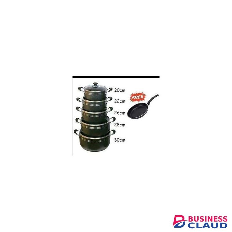 TC 14 Pieces Heavy Non-Stick Cooking Pot Sufuria Set