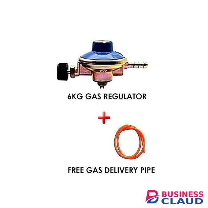 6kg Gas Regulator Plus FREE Gas Delivery Hose Pipe
