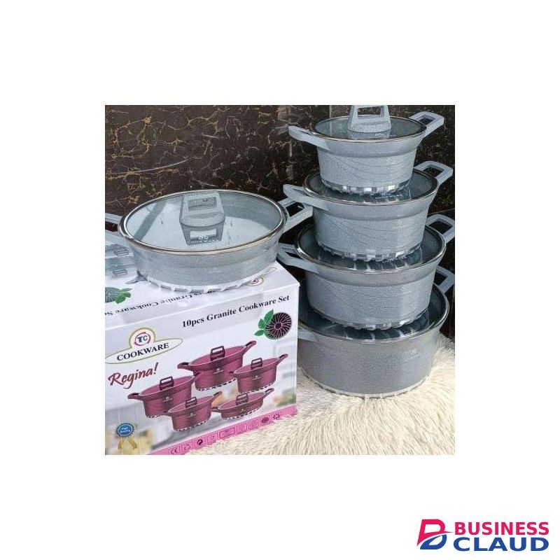 Bosch 10pcs Heavy Granite Nonstick Cooking Pots Sufuria Set