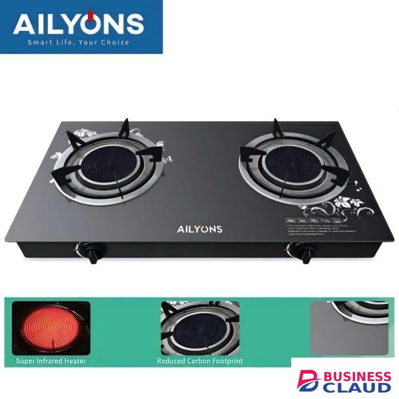 AILYONS 2 Burner Infrared Glass gass
