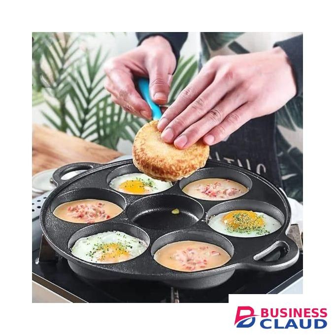 High quality die-cast non-stick induction Heavy pancake 7 slot cupcake pan