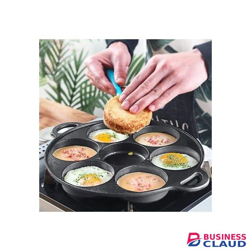 High quality die-cast non-stick induction Heavy pancake 7 slot cupcake pan