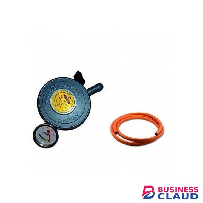 Century 13Kg Universal Gas Regulator With Gauge Plus Free Gas Pipe
