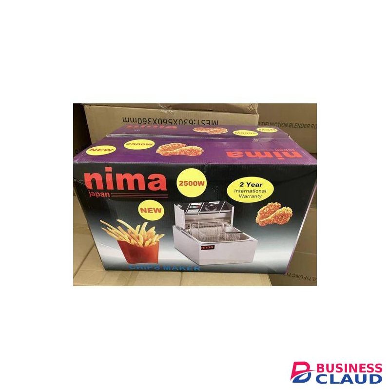 Nima Japan Electric Deep Fryer Six Litre Single Tank 2500W.