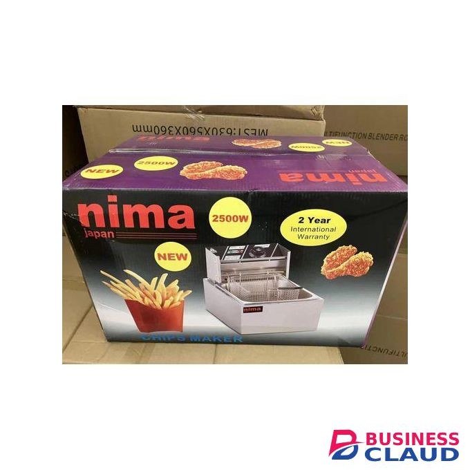Nima Japan Electric Deep Fryer Six Litre Single Tank 2500W.