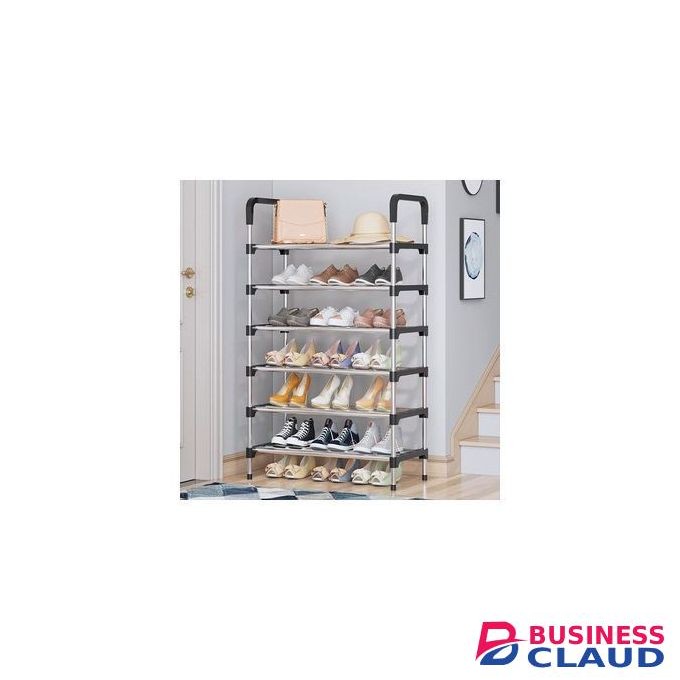 6 Tier Metallic Shoe Rack