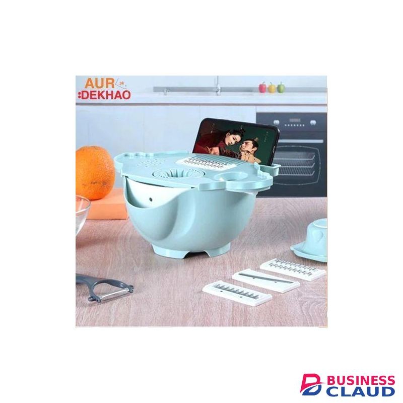9 In 1 Multifunctional Vegetable Cutter With Drain Basket.
