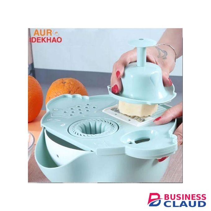 9 In 1 Multifunctional Vegetable Cutter With Drain Basket.