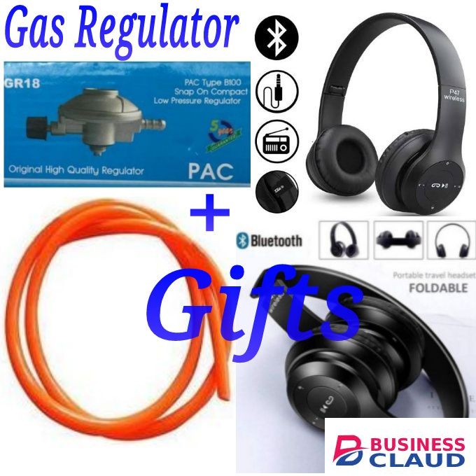 Pac 6Kg Gas Regulator +Value Gifts; Gas Pipe , P47 BT