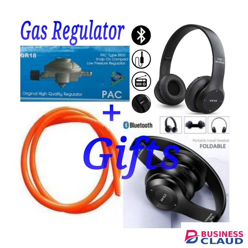 Pac 6Kg Gas Regulator +Value Gifts; Gas Pipe , P47 BT
