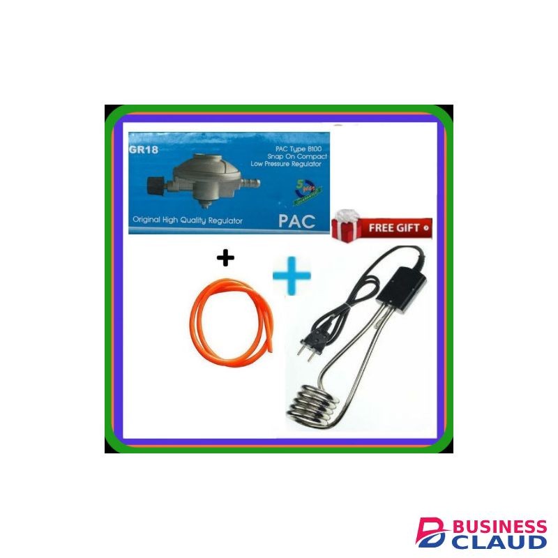 Pac 6Kg Gas Regulator +Free Gas Delivery Hose Pipe, Water Heater