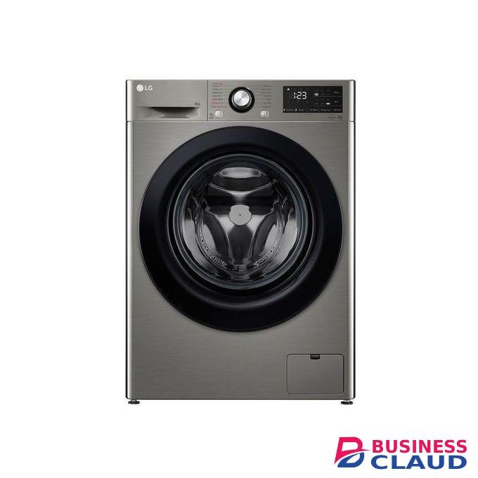 LG F4R3VYG6P, 9kg | Front Load Washing Machine | AI DD™ | Steam™ | Bigger Capacity - Silver Grey (2YRs WRTY)