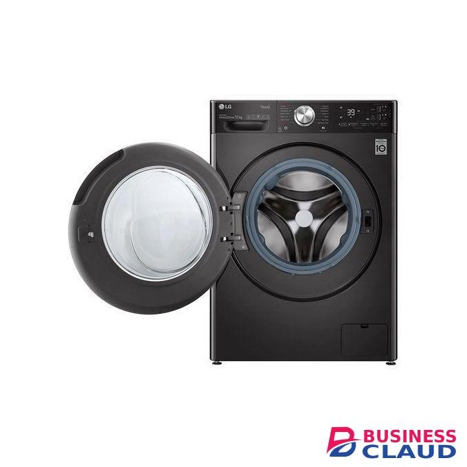 LG F4V9BDP2EE, 12/8Kg, Washer+Dry | ezDispense™ | Steam+ (Wrinkle and Allergy Care) - Matte Black (2YRs WRTY)