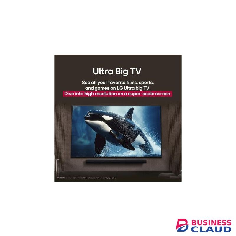 LG 86NANO80A6A, 86Inch, NanoCell AI NANO80 4K Smart TV AI Magic remote HDR10 webOS25 2025, (2YRs WRTY)