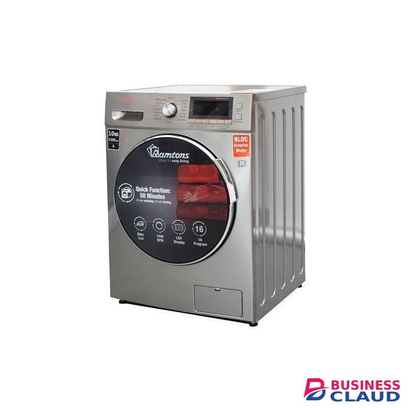 Ramtons RW/160-10KG Washer + 6KG Dryer- Dark Silver (1YR WRTY)