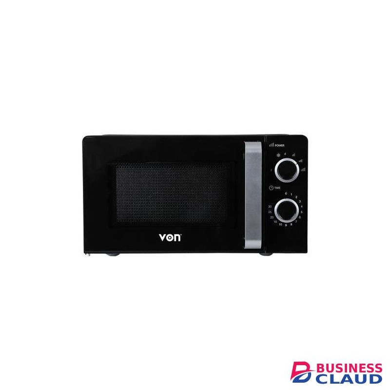 VON VAMS-20MGX Microwave Oven Solo 20L, 700W – Black (1YR WRTY)