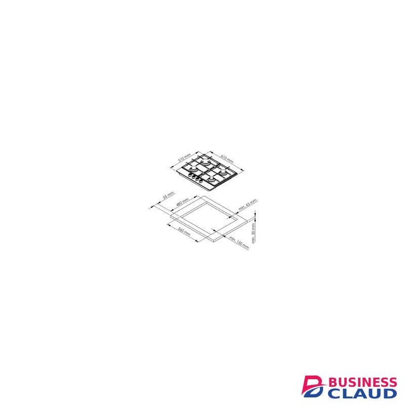 VON VBBG6041NFX 4 Gas Hob 60cm Stainless