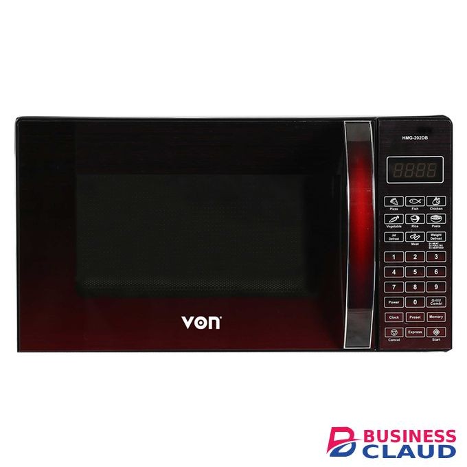 VON 20L Grill Microwave (HMG-202DB/VAMG)-20DGB - Black/Red (1YR WRTY)