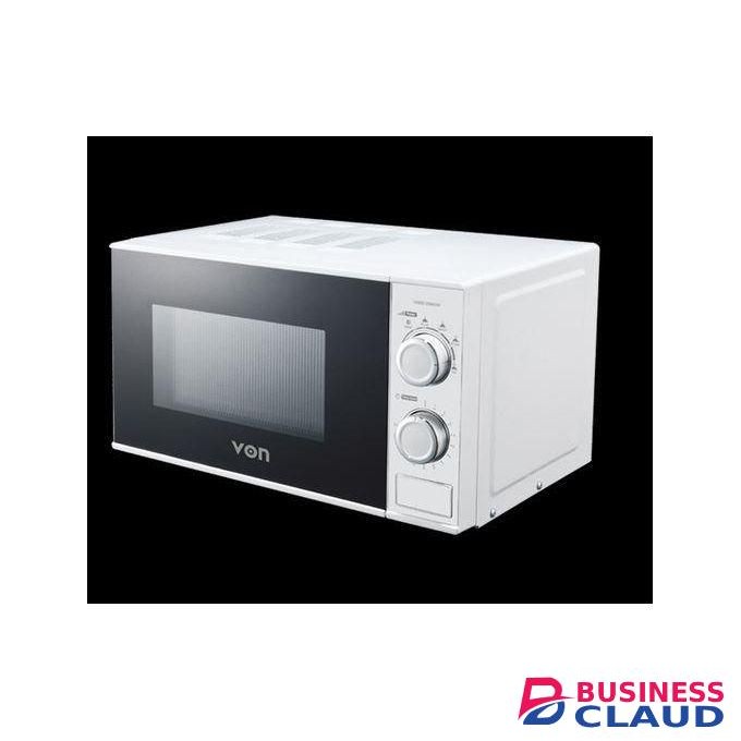 VON VAMS-20MGW Microwave Oven Solo, 20L – White