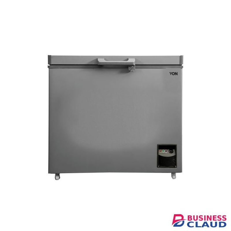 VON VAFC-25DKG Chest Freezer, 250L - Grey