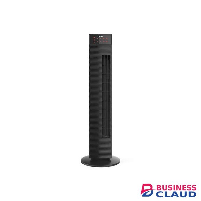 VON 36-Inch Tower Fan with 65W Copper Motor, 8-Hour Timer, Air Purifying Anion, 80° Oscillation, Remote Control & LED Display