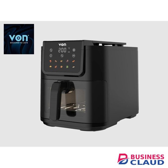 VON VAF080DSTK Slim Digital Air Fryer, 8L