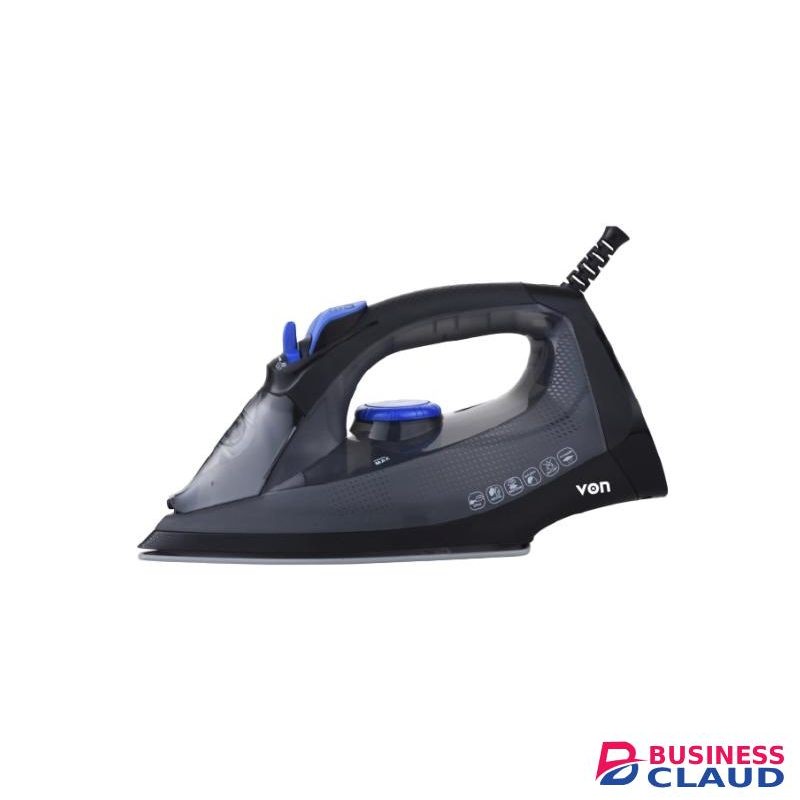 VON STEAM IRON VIS221CSK 2200W CERAMIC BLACK-1YR WARRANTY.