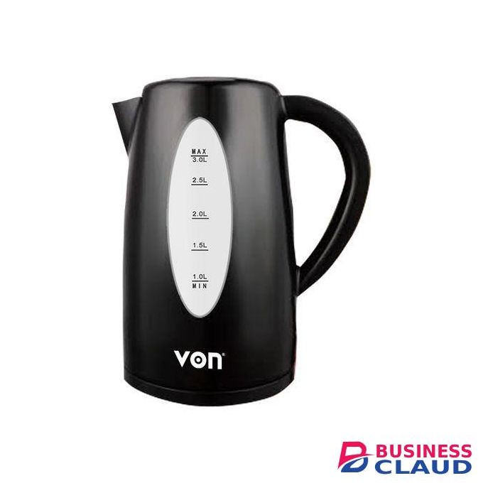 VON VSKL03BNK Cordless Kettle, 3L - Black