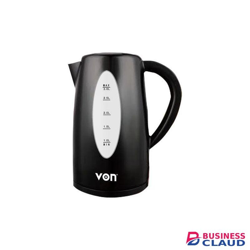 VON VSKL03BNK Cordless Kettle, 3L - Black