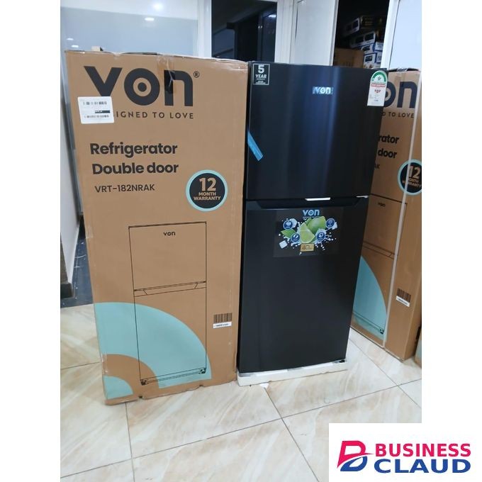 VON Double Door Refrigerator 182 Litres No Frost